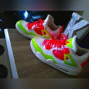 women's Jordan 4's.